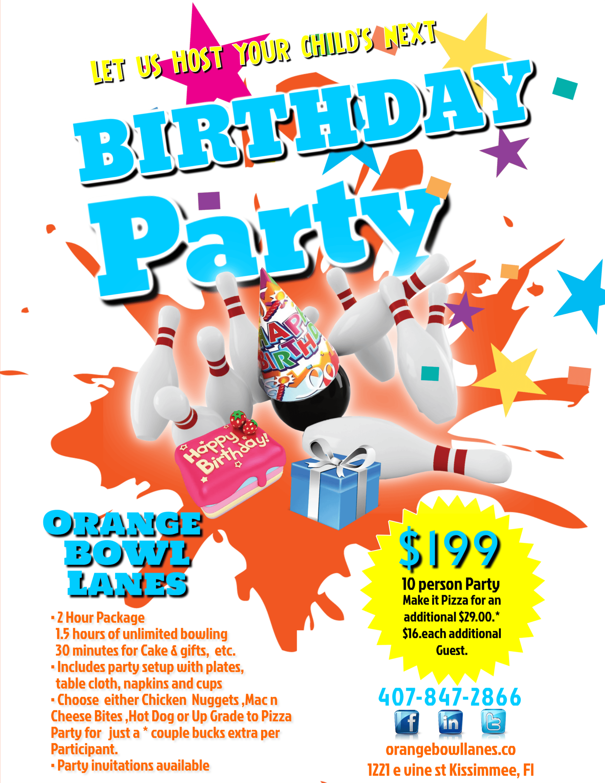 Copy of Birthday party flyermac n cheese